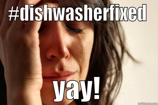 #DISHWASHERFIXED YAY! First World Problems