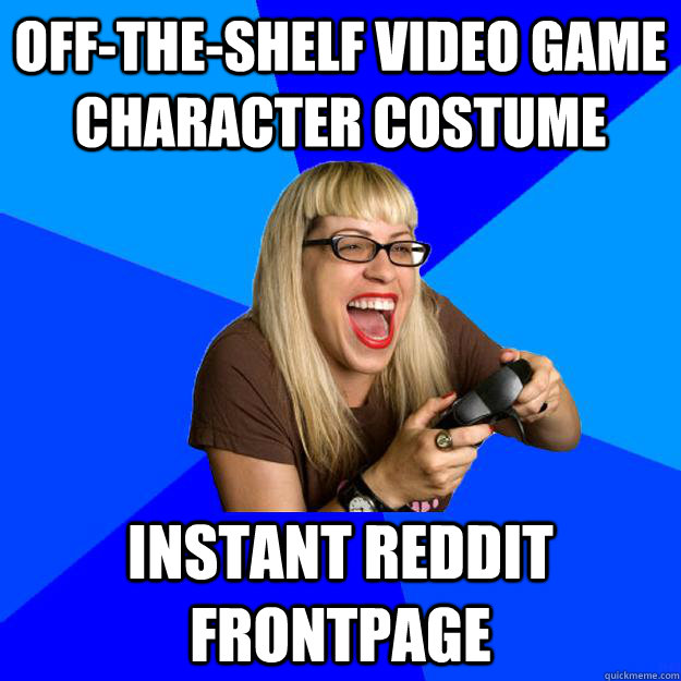off-the-shelf video game character costume instant reddit frontpage   