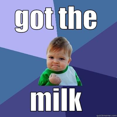 GOT THE MILK Success Kid