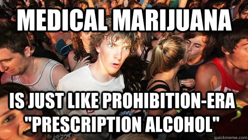 Medical Marijuana Is just like prohibition-era 