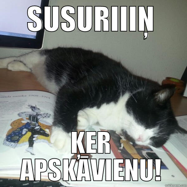 SUSURIIIŅ ĶER APSKĀVIENU! Misc