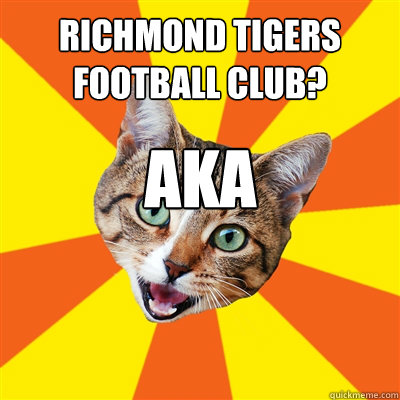 Richmond Tigers Football Club? AKA Richmond LolCatz!  Bad Advice Cat