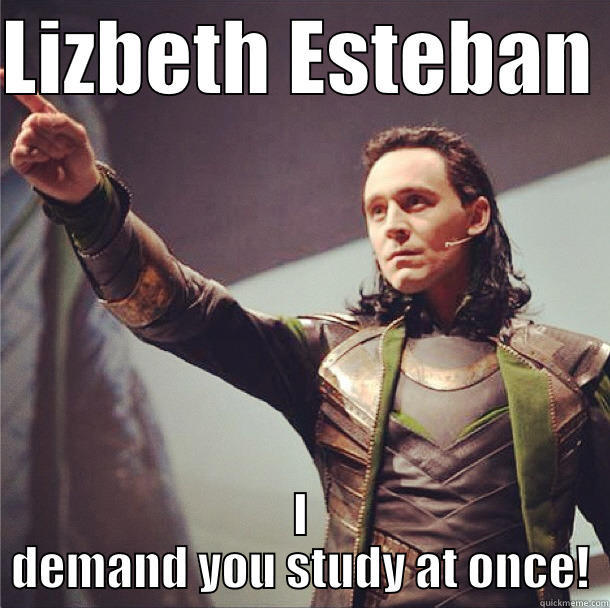 demanding tom - LIZBETH ESTEBAN  I DEMAND YOU STUDY AT ONCE! Misc