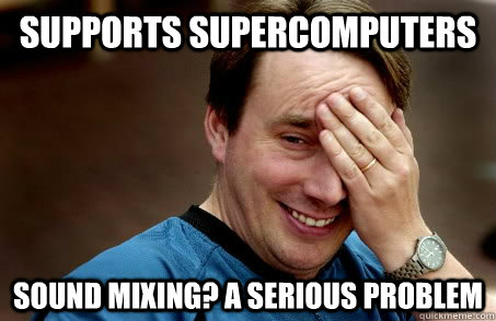 supports supercomputers sound mixing? a serious problem  