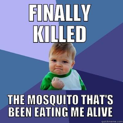 FINALLY KILLED THE MOSQUITO THAT'S BEEN EATING ME ALIVE Success Kid