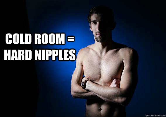 Cold room = Hard Nipples - Cold room = Hard Nipples  Hard Nipples