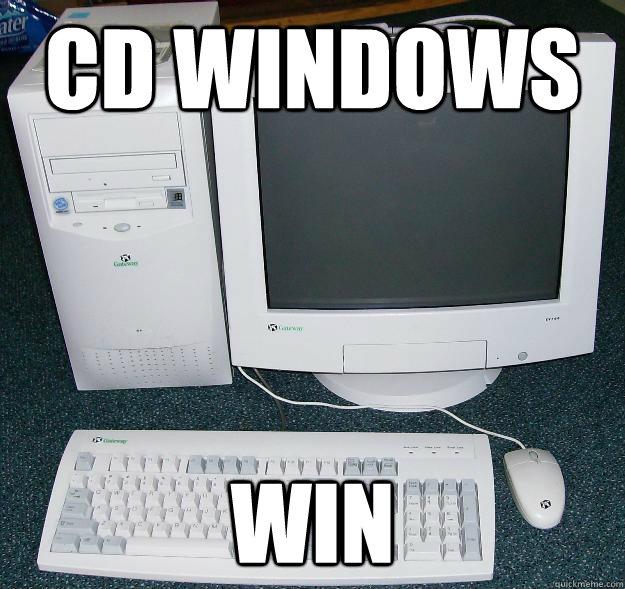 cd windows win  First Gaming Computer