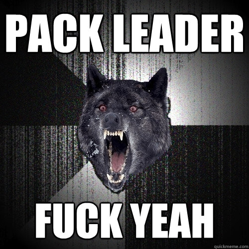 pack leader fuck yeah  Insanity Wolf