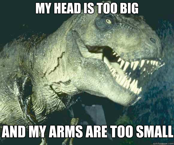My head is too Big And My arms are too small - My head is too Big And My arms are too small  Dinosaur Problems