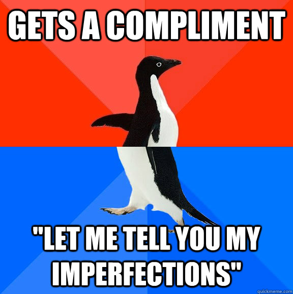 gets a compliment 