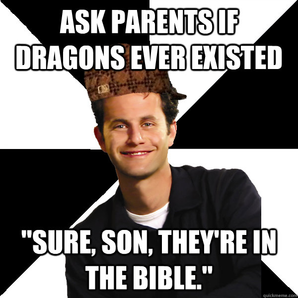 Ask parents if dragons ever existed 