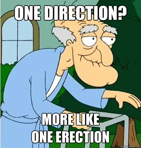 one direction? more like 
one erection - one direction? more like 
one erection  Herbert the Pervert
