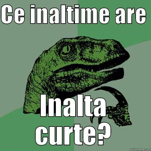 CE INALTIME ARE  INALTA CURTE? Philosoraptor
