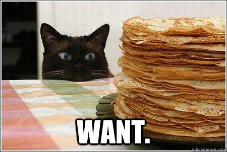  WANT.  Pancake Cat