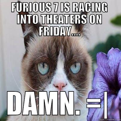 FURIOUS 7 - FURIOUS 7 IS RACING INTO THEATERS ON FRIDAY.... DAMN. =| Misc