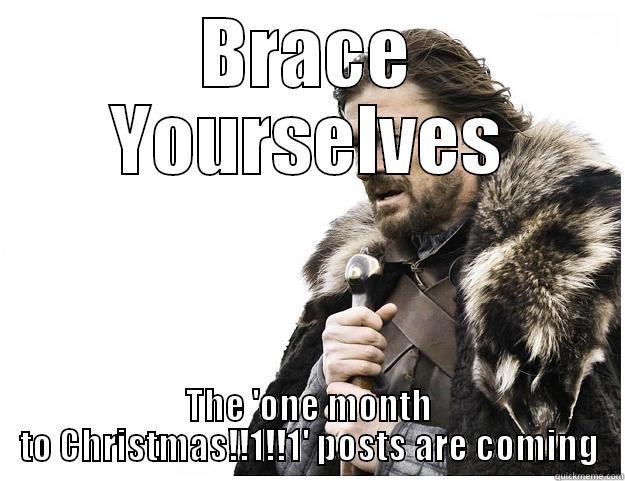 BRACE YOURSELVES THE 'ONE MONTH TO CHRISTMAS!!1!!1' POSTS ARE COMING Imminent Ned