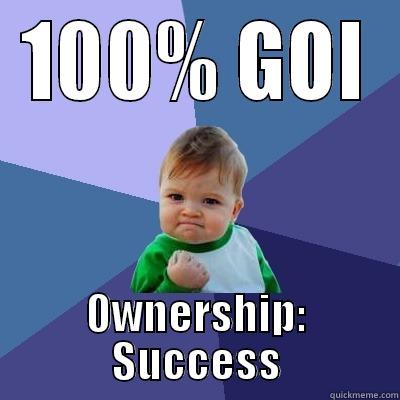 100% GOI OWNERSHIP: SUCCESS Success Kid