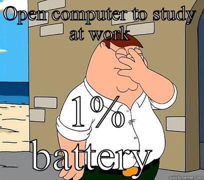 OPEN COMPUTER TO STUDY AT WORK 1% BATTERY  Misc