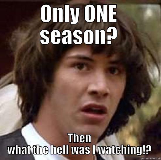 ONLY ONE SEASON? THEN WHAT THE HELL WAS I WATCHING!? conspiracy keanu
