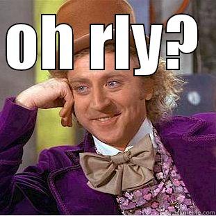 OH RLY?   Condescending Wonka