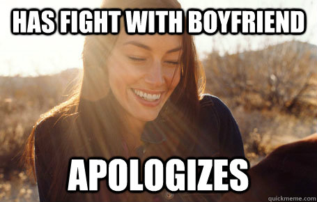 Has fight with boyfriend apologizes  Awesome Girlfriend Alice