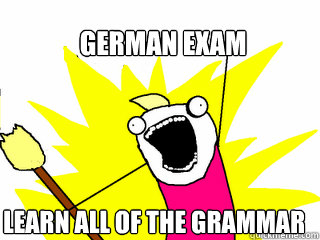 German exam Learn ALL of the grammar  All The Things