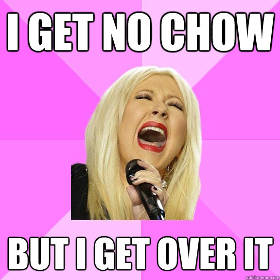 I get no chow But I get over it  Wrong Lyrics Christina