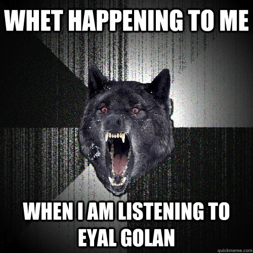 whet happening to me when i am listening to Eyal Golan   Insanity Wolf