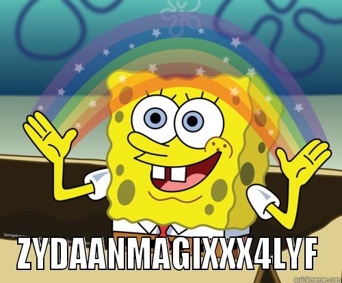 MAGIXX4LYF :P -  ZYDAANMAGIXXX4LYF Spongebob rainbow