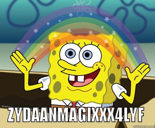  ZYDAANMAGIXXX4LYF Spongebob rainbow