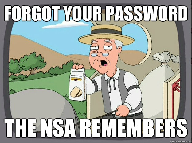 Forgot your password The NSA remembers  Pepperidge Farm Remembers