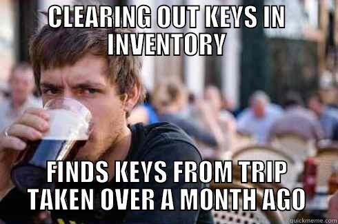 Lazy Ingress Player - CLEARING OUT KEYS IN INVENTORY FINDS KEYS FROM TRIP TAKEN OVER A MONTH AGO Lazy College Senior