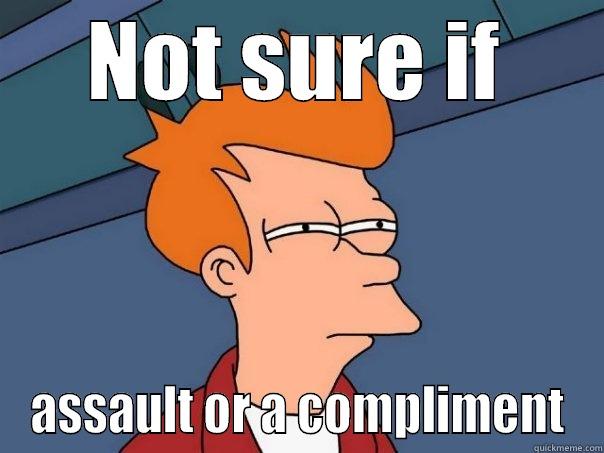 NOT SURE IF ASSAULT OR A COMPLIMENT Futurama Fry