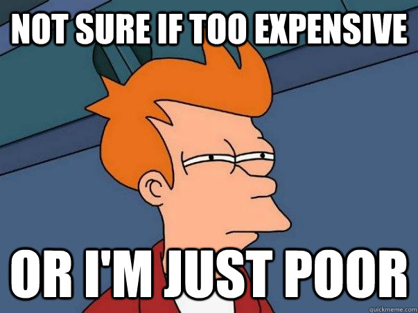 Not sure if too expensive Or i'm just poor - Not sure if too expensive Or i'm just poor  Not sure Fry