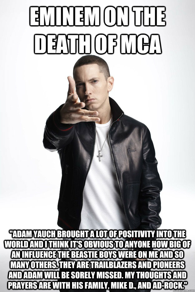 Eminem on THE DEATH OF MCA 