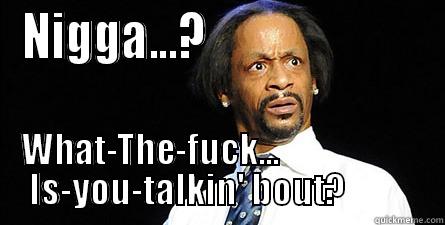 NIGGA...?                        WHAT-THE-FUCK...                         IS-YOU-TALKIN' BOUT?              Misc