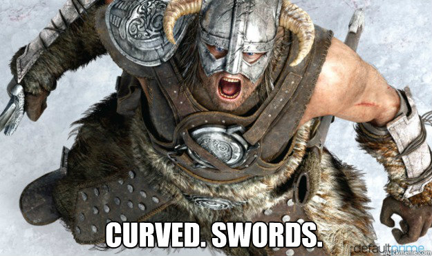  Curved. Swords.  