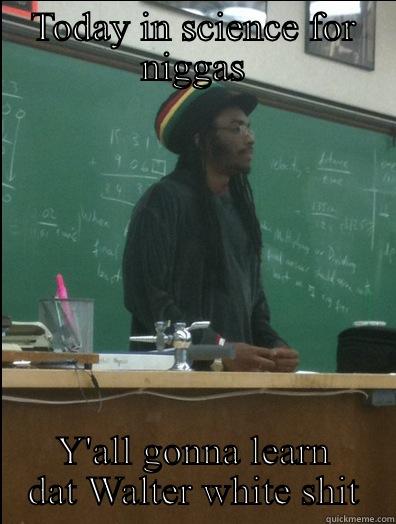 TODAY IN SCIENCE FOR NIGGAS Y'ALL GONNA LEARN DAT WALTER WHITE SHIT Rasta Science Teacher