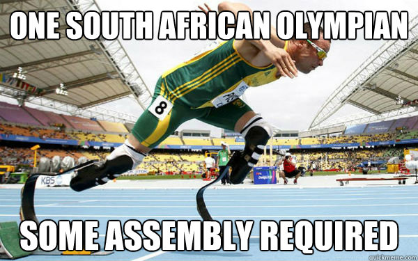 One South African Olympian Some Assembly Required  