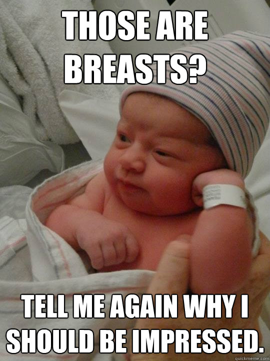 Those are breasts? Tell me again why I should be impressed. - Those are breasts? Tell me again why I should be impressed.  Misc
