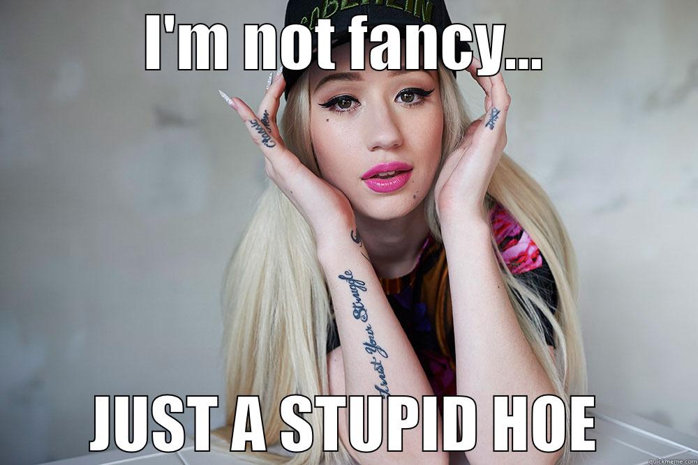 I'M NOT FANCY... JUST A STUPID HOE Misc
