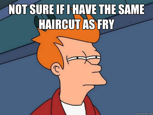 not sure if I have the same haircut as fry   Futurama Fry