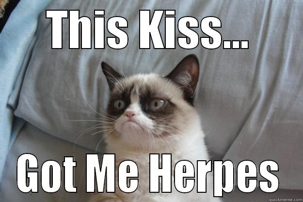 THIS KISS... GOT ME HERPES Grumpy Cat