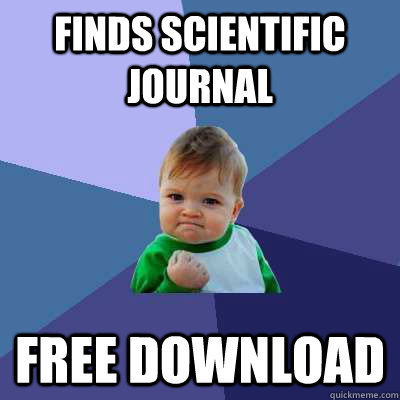 Finds scientific journal free download  Success Kid
