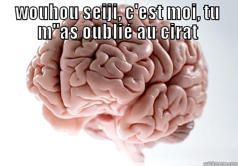 WOUHOU SEIJI, C'EST MOI, TU M''AS OUBLIÉ AU CIRAT  Scumbag Brain