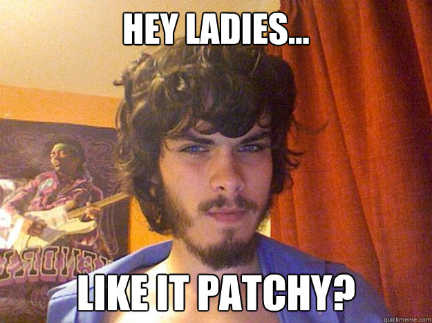 Hey Ladies... Like it patchy? - Hey Ladies... Like it patchy?  Patchy Beard Guy