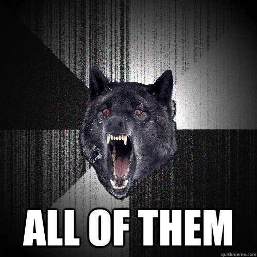  ALL OF THEM  Insanity Wolf