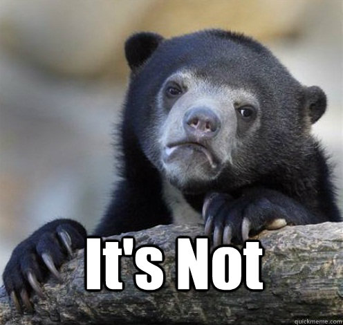  It's Not  Confession Bear Eating