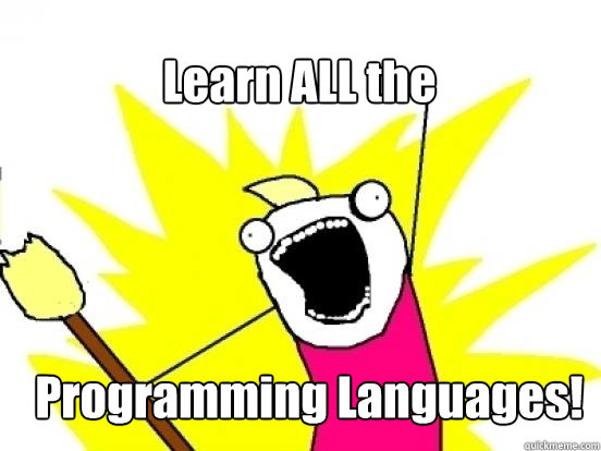 Learn ALL the Programming Languages!  X All The Things