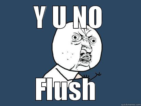 Y U NO FLUSH  Y U No